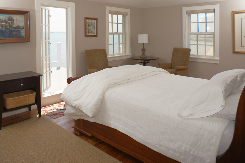 Bedroom with ocean view terrace